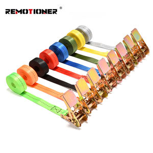 Sangles d'arrimage en zinc antirouille robustes avec boucle à came, sangles de fixation réglables à cliquet pour camions, motos, bateaux - Product Image 1