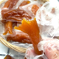 Patate douce séchée MD36, chair jaune pelée, sans additif, saveur originale, emballée individuellement sous film plastique transparent