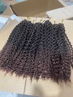 Extensions de cheveux synthétiques torsadés de 18 pouces, 240g, boucles italiennes, double trame, toutes couleurs personnalisables, cheveux longs