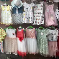 العلامة التجارية الجديدة الفتيات صافي غزل الأطفال الأميرة اللباس الاطفال الشيفون الأزهار فستان صيفي مختلط الألوان والحجم ل 2-10years الأطفال