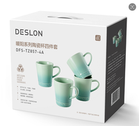 Technologie de couleur sous-émail personnalisée, sans décoloration/décollage, porcelaine épaisse, compatible micro-ondes, compatible lave-vaisselle, logo personnalisé, taille personnalisée