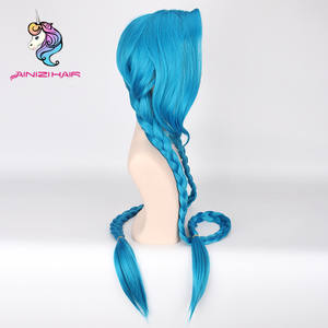 Perruque de cosplay de haute qualité Ainizi China Wigs Vendor pour le champion <span class=keywords><strong>Jinx</strong></span> de <span class=keywords><strong>League</strong></span> <span class=keywords><strong>of</strong></span> Legends, pour exposition de jeu ou Halloween - Product Image 5