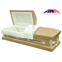 Ataúd Metálico Estilo Americano ANA, Blanco, Económico, al Mejor Precio, Artículos Funerarios