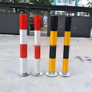 عمود تحديد المسار من الفولاذ المجلفن مضاد للتصادم، حاجز ثابت لمواقف السيارات في مراكز التسوق عالي الانعكاس - Product Image 6