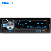 Reproductor de Mp3 para coche, dispositivo Digital de alta fidelidad con Bluetooth 60wx4, Fm, música, estéreo, 1din