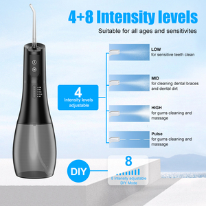 Irrigateur <span class=keywords><strong>dentaire</strong></span> le plus vendu OEM/ODM 400 ml, <span class=keywords><strong>hydropulseur</strong></span> domestique, nettoyeur de dents et de bretelles, portable, sans fil, étanche IPX7 - Product Image 2