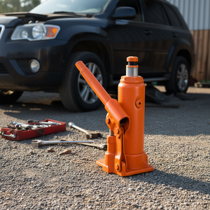Gato hidráulico de 4 toneladas para SUV, reparación de automóviles, elevador de acero de alta resistencia, naranja, 7.3-13.8 pulgadas - Product Image 2