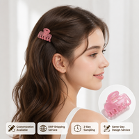 Nouvelle pince à cheveux personnalisée en acétate, couleur gelée mate, petite taille, style mignon et doux, vente en gros de pinces à cheveux pour femmes