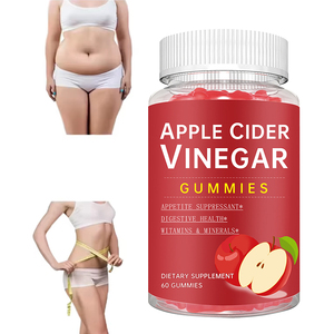 Gummies <span class=keywords><strong>de</strong></span> <span class=keywords><strong>Vinaigre</strong></span> <span class=keywords><strong>de</strong></span> <span class=keywords><strong>Cidre</strong></span> <span class=keywords><strong>de</strong></span> Pomme Sans Sucre, Sans Gluten, Sans OGM, <span class=keywords><strong>Non</strong></span> Filtrées, 60 Unités, Durée <span class=keywords><strong>de</strong></span> Conservation <span class=keywords><strong>de</strong></span> 24 Mois, Vente Chaude Transfrontalière OEM/ODM - Product Image 1