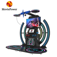 Machine de jeu d'arcade simulateur de danse VR d'intérieur à monnayeur pour 2 joueurs, en plastique, pour centre commercial