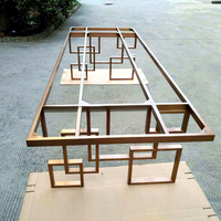 Table à manger carrée moderne en acier inoxydable avec plateau en marbre, design Hyundai personnalisé, avec chaise de canapé pour la maison, le restaurant, le bureau