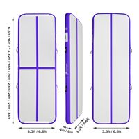 Tapis de gymnastique gonflable Air Track de grande taille (3m, 4m, 5m, 6m, 8m, 10m, 12m) pour entraînement en club et grandes surfaces – Stock US