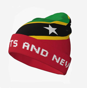 Cappelli Lavorati a Maglia Personalizzati di Saint Kitts e Nevis per Uomo e Donna, Cappelli Invernali Caldi, Morbidi ed Elastici per Sci, Unisex - Product Image 1