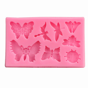 <span class=keywords><strong>Molde</strong></span> <span class=keywords><strong>de</strong></span> Silicona para Decoración <span class=keywords><strong>de</strong></span> Pasteles y Fondant, Forma Rectangular, 3D, 8 Variantes, Divertidos Animales, Mariposa, Libélula, Abeja, Mariquita - Product Image 5