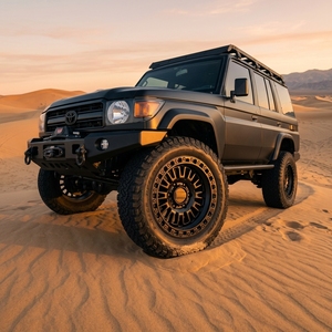 Jantes forgées 6x5.5 Offset -<span class=keywords><strong>10</strong></span> -12 5X139.<span class=keywords><strong>7</strong></span> 15-17x9 pouces Noir mat Design Beadlock pour Tundra/Hilux/Bronco/Prado/Navara/Sierra - Product Image 1