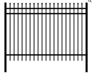Valla de Aluminio de Alta Calidad, Clásica, Tradicional, Impermeable, con Recubrimiento en Polvo, Fácil de Montar, 6 Pies de Altura, Apta para Casas, Video - Product Image 1