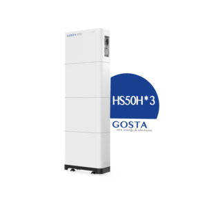 GOSTA HS50H x3 HS Series 3 ชิ้นแรงดันไฟฟ้าสูง 102.4V 130AH REPT เซลล์ในตัว BMS อินเวอร์เตอร์ Ess แบตเตอรี่ลิเธียมวางซ้อนกันได้ - Product Image 1
