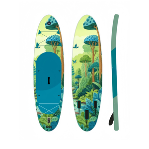 Planche de paddle souple 10'6 personnalisée avec logo, en fibre de verre et EPS, pour sports nautiques et surf pour adultes - Product Image 2