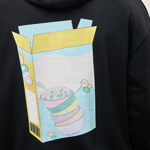 Sweat à capuche épais et vierge en coton mélangé avec logo personnalisé, basiques pour hommes, sweat à capuche imprimé pour hommes - Product Image 5