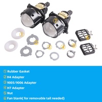 Phares avant à LED Bi-LED 12V pour le marché secondaire automobile, lentille de projecteur de 3 pouces S3, ajustement universel, Plug and Play