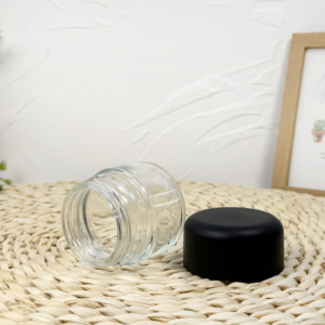 Pot en verre noir mat de 120ml Stockage de concentré de fleurs à l'épreuve des enfants avec couvercle CR - Product Image 6