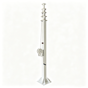 Mât télescopique manuel carré non rotatif de 3m, 4m, 5m, 6m, 8m, 9m, 10m pour communication par antenne hexagonale/Yagi/HF - Product Image 6