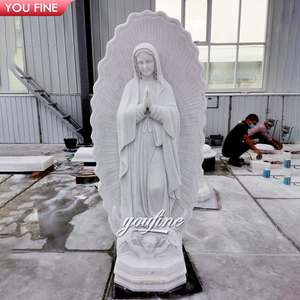 Église en marbre Notre Dame Bénisse Vierge Guadalupe Statue - Product Image 3