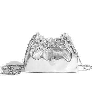 Sac bandoulière messager plissé de luxe léger pour femme en cuir PU tendance avec poignée souple et doublure en polyester pour l'automne - Product Image 1