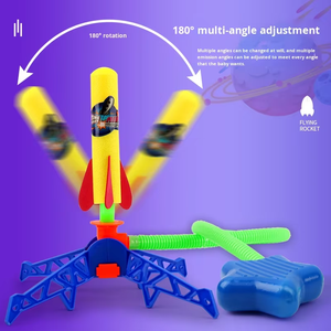 Lanceur de jouets en plastique de style Rocket TikTok, canon flash, vendeur ambulant, lumières pour sports de plein air - Product Image 3
