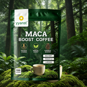 Poudre de café Maca Boost 15 sachets 150g avec racine de Maca, Tongkat Ali et L-Arginine pour la vitalité quotidienne des adultes, complément alimentaire - Product Image 6
