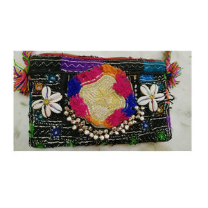 Jaipur boutique en ligne Boho tissu Banjara pochette élégante soirée coquille sacs pour femmes - Product Image 1