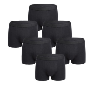 Ropa Interior Masculina, Estilo Europeo y Estadounidense, 100% Algodón, Transpirable, Corte Medio, Bóxers, Tallas Grandes, Diseño de Apertura Extendida, Color Sólido - Product Image 3