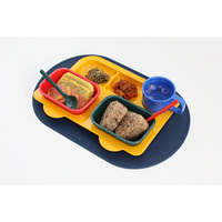 [AWAKEN SENSES] Happy Pop Auto-Set Kinder Essgeschirr 6-teilig Melamin Umweltfreundlich Langlebig Hitzebeständig Hausförmige Teller