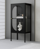 Armoire de rangement multifonctionnelle en acier, étagère métallique sur pied anti-poussière et anti-humidité pour salon