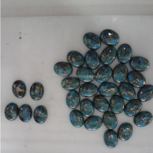 Turquoise bleu cuivré naturel, cabochon, qualité supérieure, prix de gros pour la fabrication de bijoux - Product Image 2