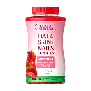 Gomitas para Cabello, Piel y Uñas para Mujeres de Marca Privada, Gomitas de Colágeno Orgánico Veganas Sin Lácteos para la Salud e Inmunidad - Product Image 1