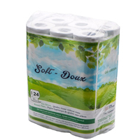 Papier Toilette Doux Personnalisé, Usage Salle de Bain, Logo Personnalisé Blanc, Matière de Couches Personnalisée