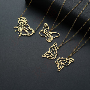 Collana con nome personalizzato Dropshipping personalizzato ragazza graziosa ciondolo gioielli per bambini - Product Image 2