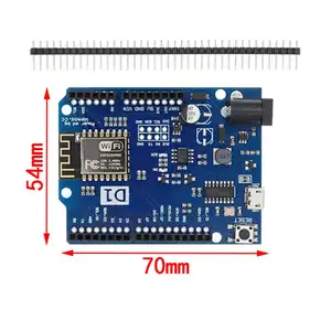 ESP-12F ESP-12E D1 Wifi geliştirme kurulu Wemos D1 R2 Wifi tabanlı kablosuz modülü Arduino uyumlu IDE için ESP8266 kalkanı