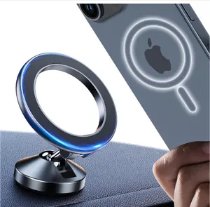 Support de voiture MagSafe pour tableau de bord Rotation à 360 ° Support de téléphone mains libres pour iPhone 15 Pro Max 14 13 12 Plus Mini All