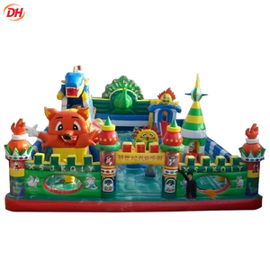 Combo gonflable personnalisé direct usine, animaux de dessin animé, design de personnages vifs, jeu interactif amusant, pour fêtes d'enfants, château gonflable extérieur - Product Image 3