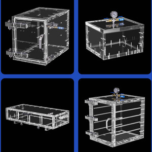 Transparent Acrylic Vacuum Bucket, Organic Glass Defoaming And Defoaming Bucket, Negative Pressure Sealing Leak Detector Bucket - Product Image 5