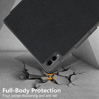 Casing Tablet Tipis dan Ringan untuk Samsung Galaxy Tab S11 Ultra 14.6'' SM-X930, Kulit PU, Lipat Tiga, Model Folio