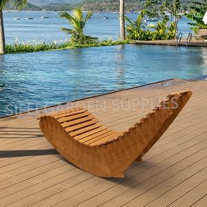 <span class=keywords><strong>Chaise</strong></span> <span class=keywords><strong>longue</strong></span> en bois moderne pour patio, <span class=keywords><strong>chaise</strong></span> berçante d'extérieur - Product Image 2