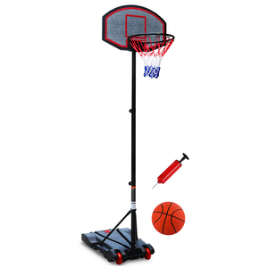 Per bambini regolabile <span class=keywords><strong>canestro</strong></span> <span class=keywords><strong>da</strong></span> basket portatile in metallo con supporto e ruote prezzo all'ingrosso per bambini e adulti - Product Image 1