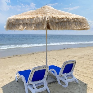 <span class=keywords><strong>Parasol</strong></span> de jardin <span class=keywords><strong>en</strong></span> bois Henghui Two Lays Hawaii, imitation chaume et raphia - Product Image 4