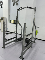 Équipement de fitness robuste pour l'entraînement de force, sans entretien, en tube d'acier, rack à squats et barre de traction pour la musculation