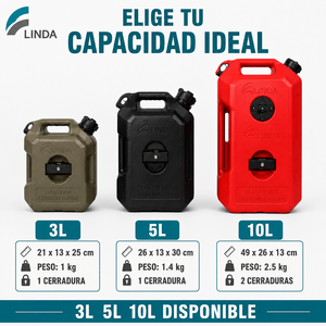 <span class=keywords><strong>Bidon</strong></span> à essence portable HDPE 3L <span class=keywords><strong>5L</strong></span> 10L pour moto, VTT, tout-terrain, conteneur de carburant avec serrure CE EPA CARB LINDA - Product Image 5