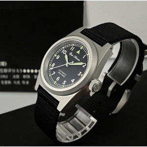 San Martin SN029-G V2 Piloter Simple Vintage Watch Men's Automatic Mechanical Watches <b>Spray</b> Sand Case 20Bar <b>Waterproof</b> - Product Image 3