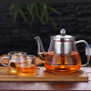 Heat Resistant Glass Teapot With Lid Kettle For Brewing <b>Tea</b> Herbal <b>Tea</b> <b>Set</b> Afternoon <b>Tea</b> Use - Product Image 2